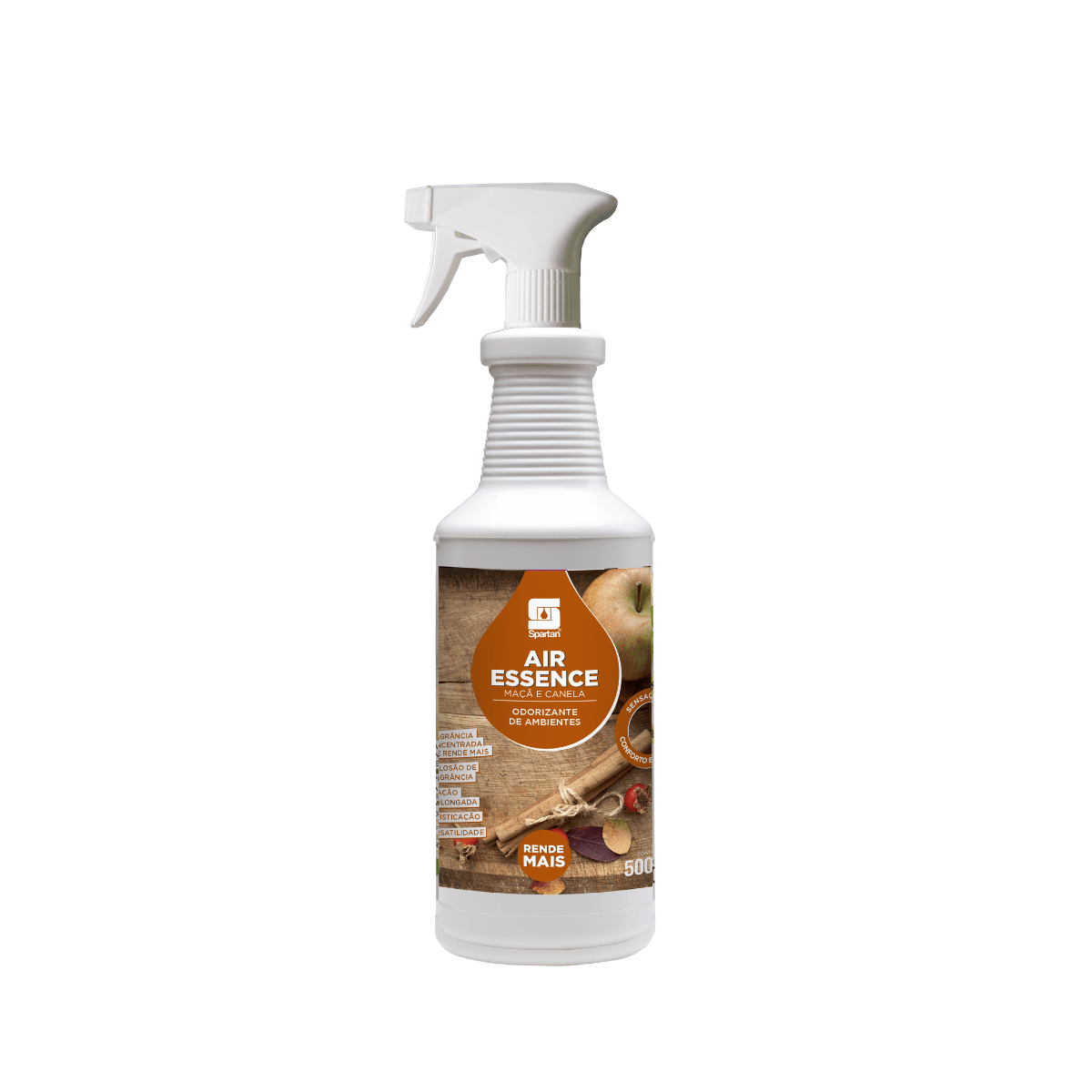 Odorizador de Ambientes Air Essence Maçã e Canela 500ml Spartan